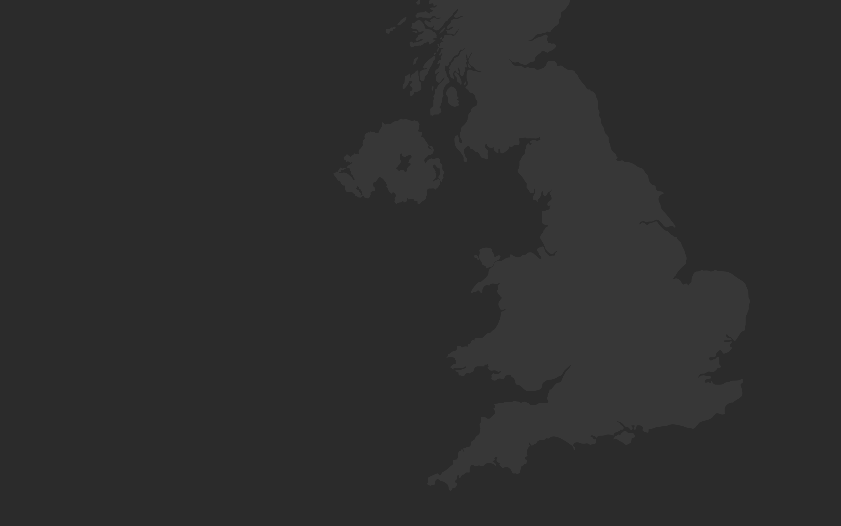 map of Great Britain with ports shown